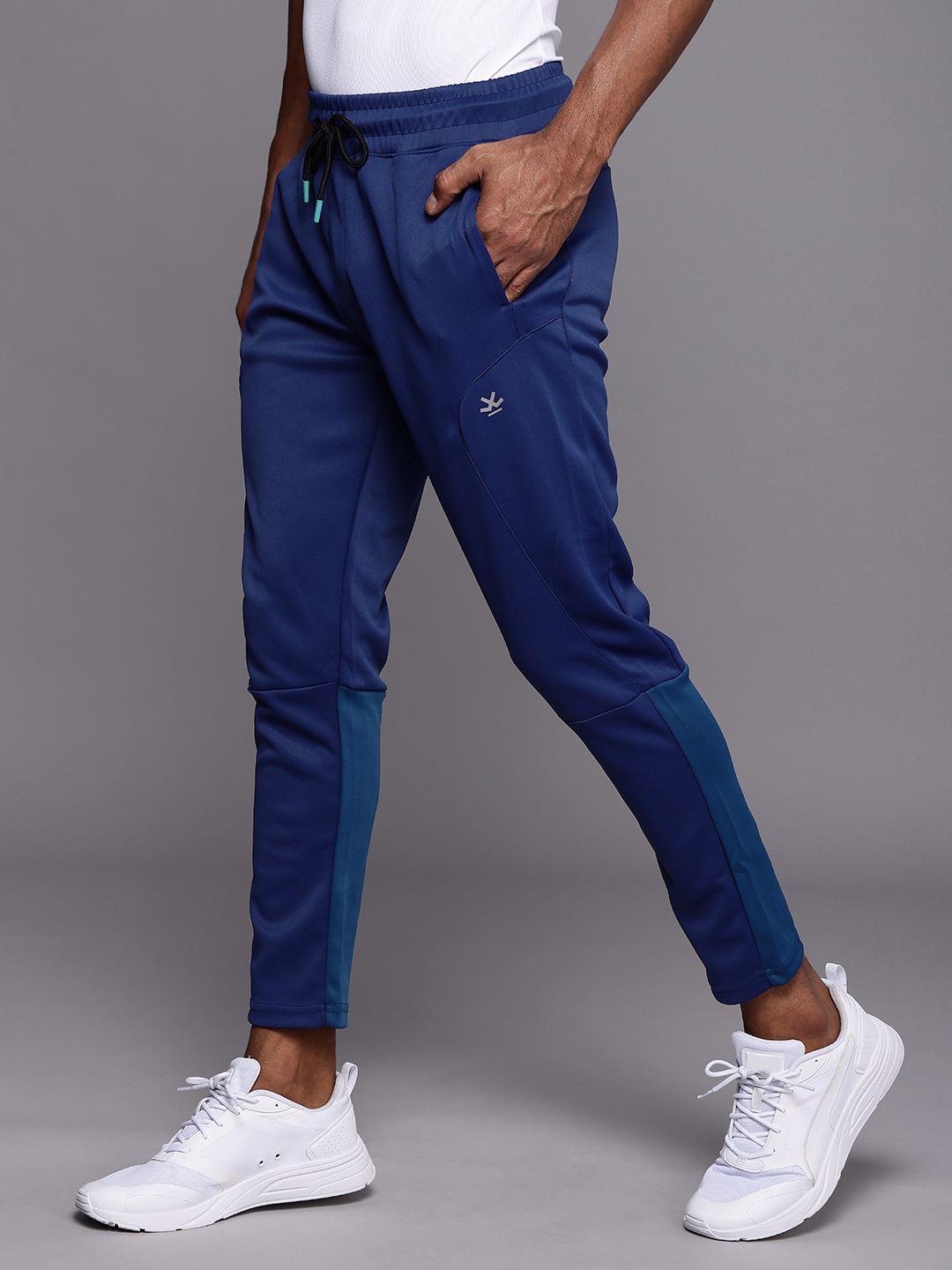 

WROGN ACTIVE Men Navy Blue Solid Slim Fit Track Pants
