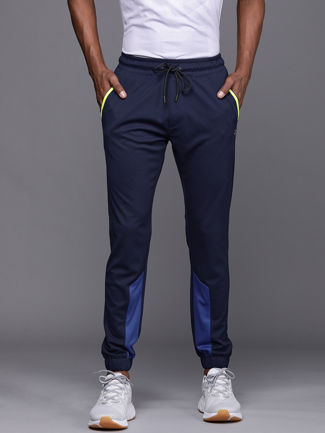 

WROGN ACTIVE Men Navy Blue Solid Joggers