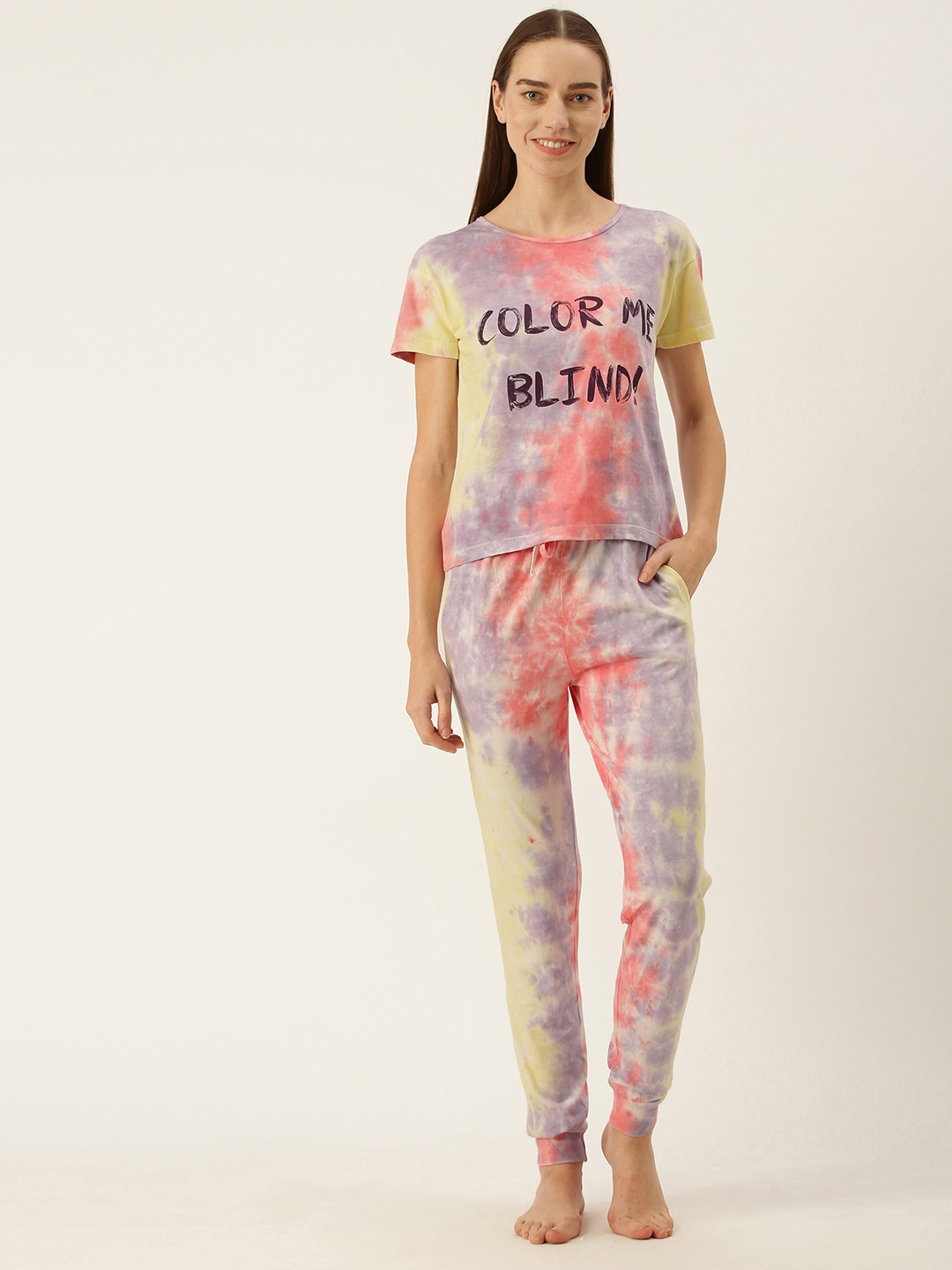 

Slumber Jill Women Multicoloured Printed Night suit, Multi