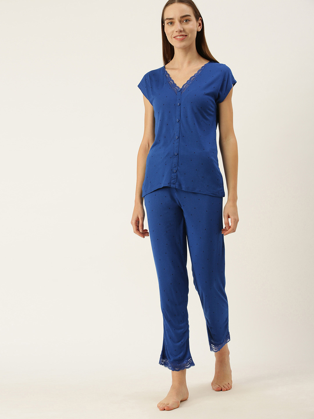 

Slumber Jill Women Blue Night suit