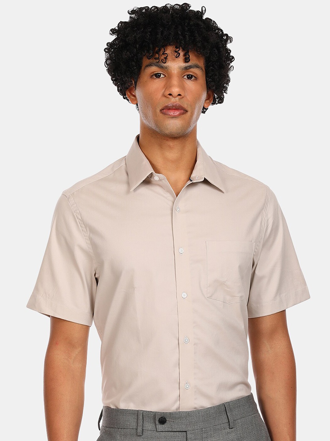 

Arrow New York Men Beige Formal Shirt