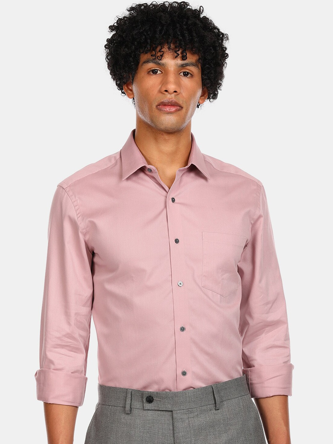 

Arrow New York Men Pink Formal Shirt