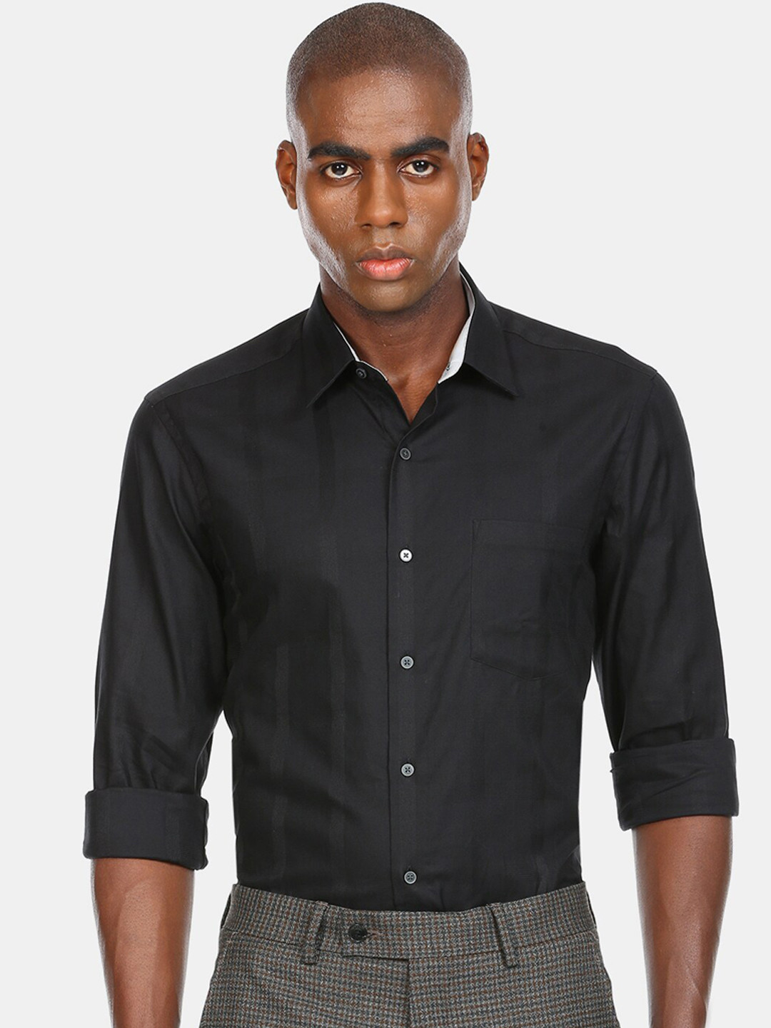 

Arrow New York Men Black Formal Shirt