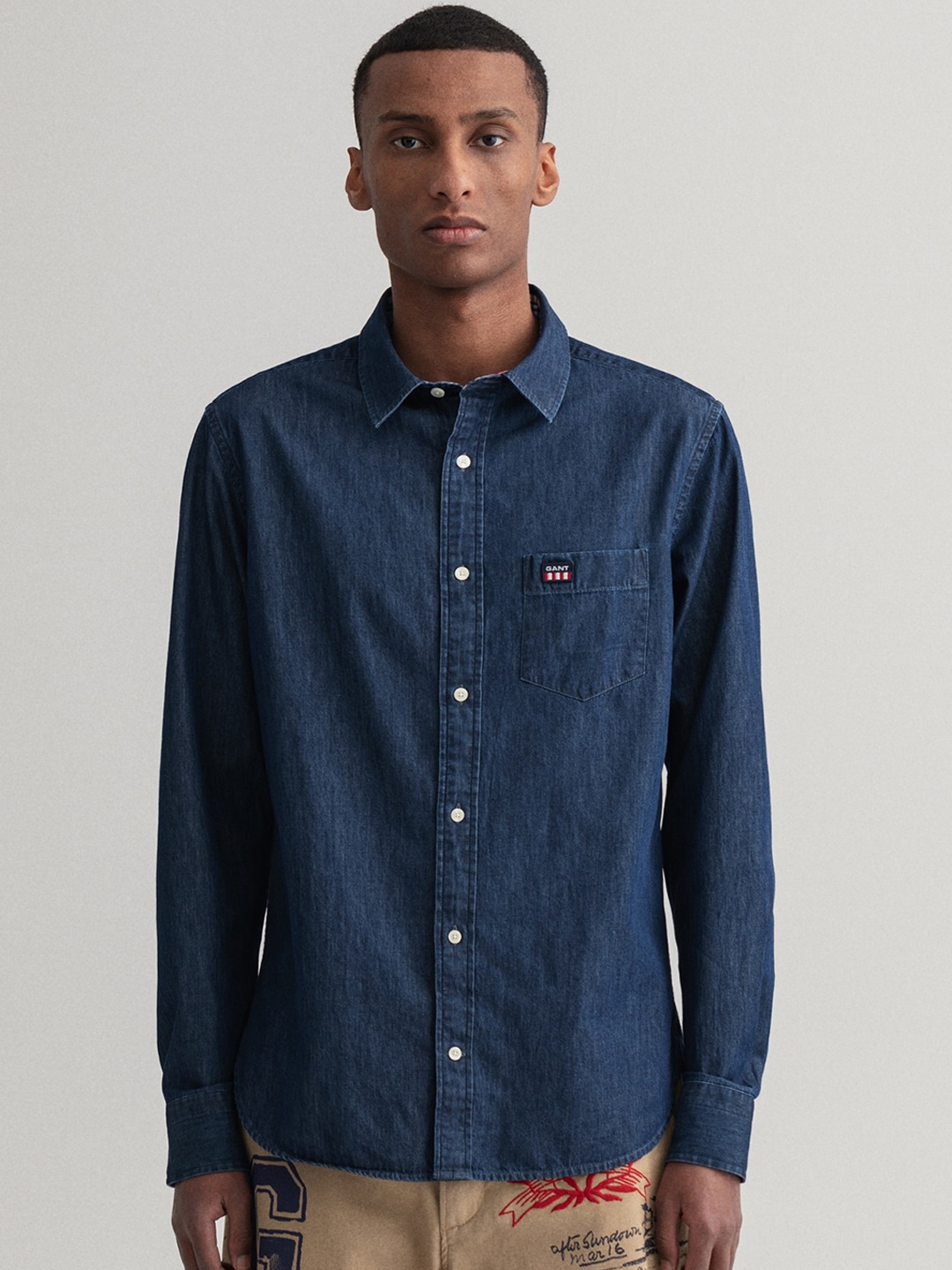 

GANT Men Blue Casual Shirt