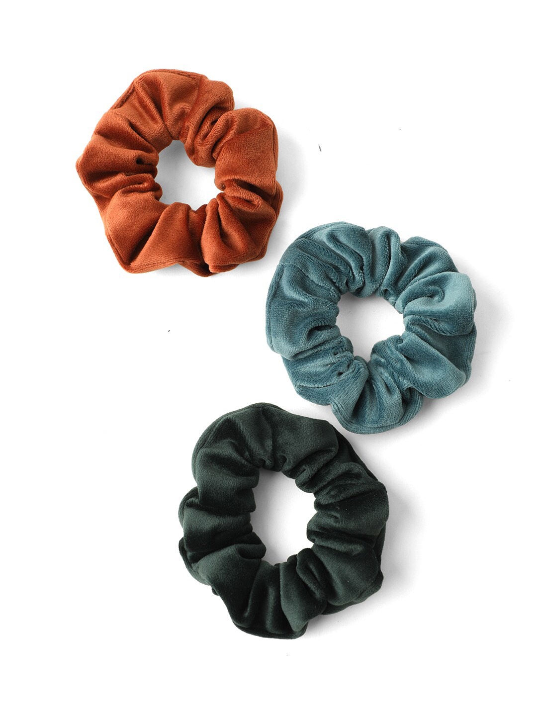 

Knotty Tail Women Grey, Orange Green Set of 3 Ponytail Holders