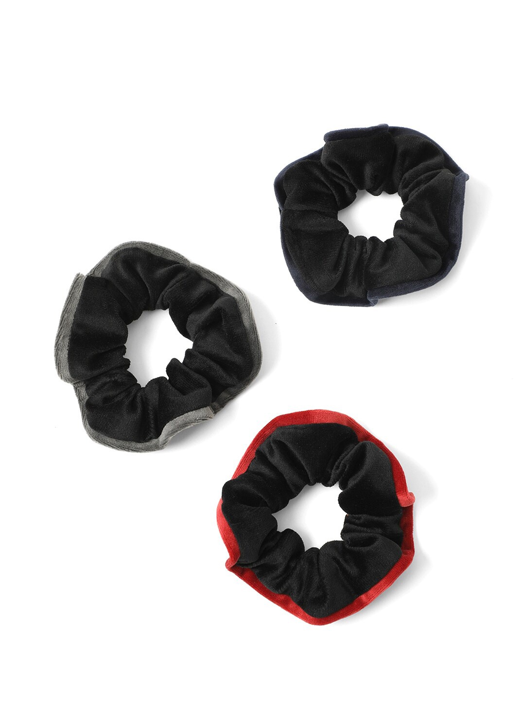 

Knotty Tail Women Black Set of 3 Ponytail Holders