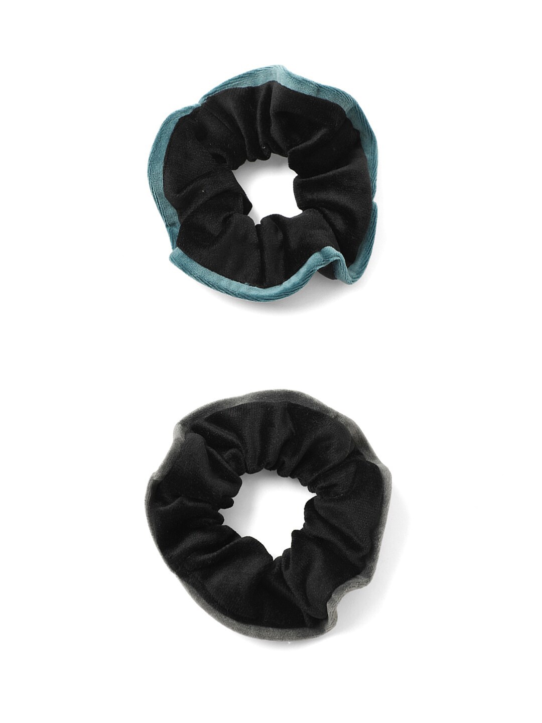 

Knotty Tail Women Set of 2 Black Ponytail Holder Scrunchies