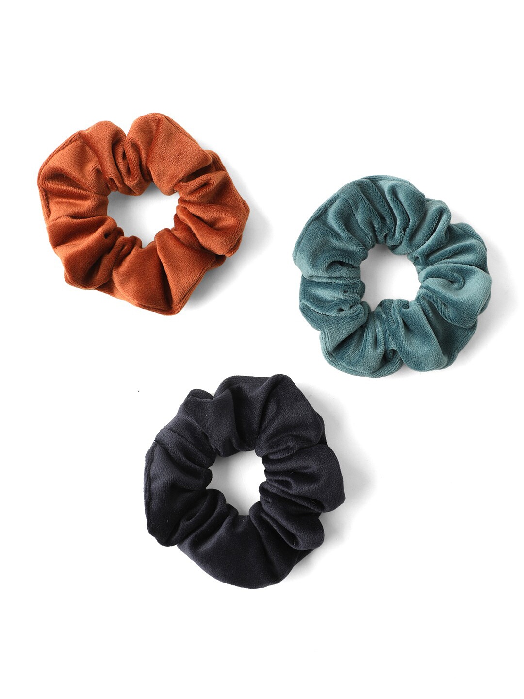 

Knotty Tail Women Set of 3 Ponytail Holders, Rust