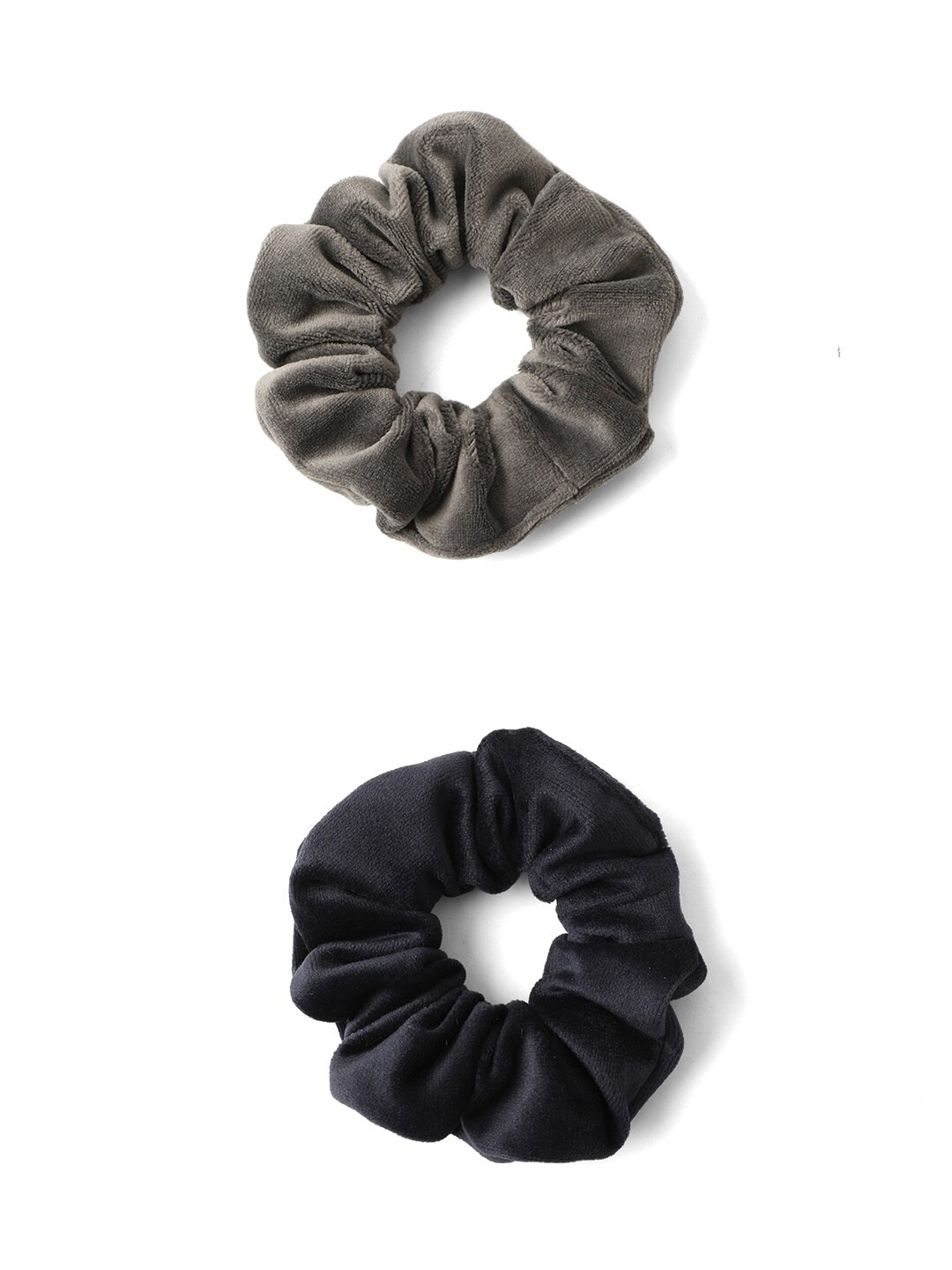 

Knotty Tail Women Grey Navy Blue Set of 2 Ponytail Holders