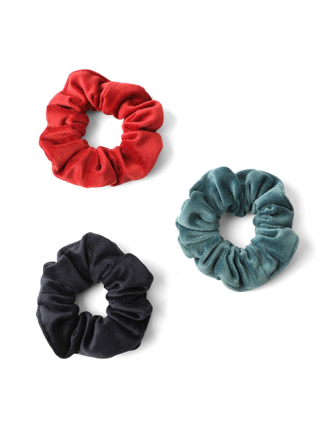 

Knotty Tail Women Set of 3 Ponytail Holders, Teal