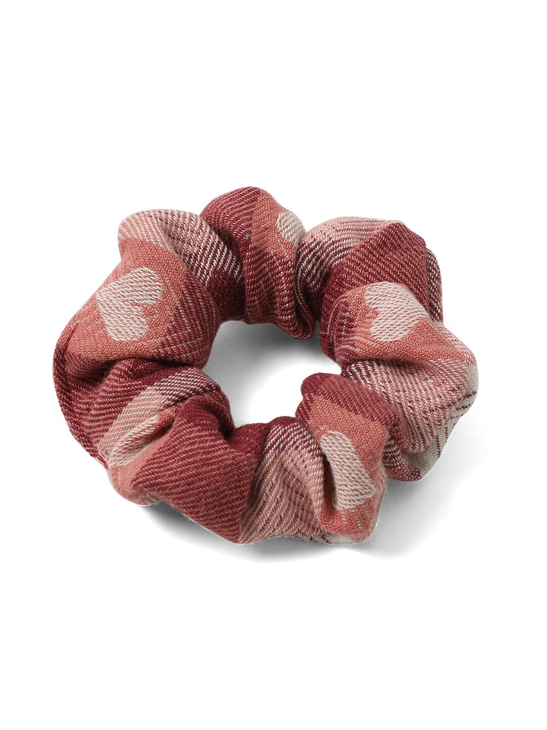 

Knotty Tail Women Cream-Coloured Maroon Ponytail Holder