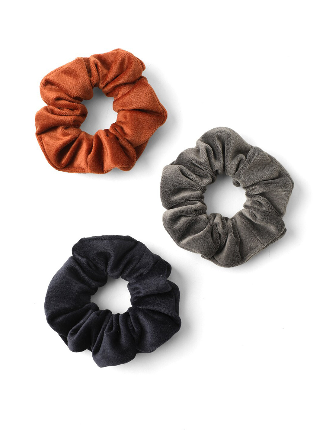 

Knotty Tail Women Set of 3 Ponytail Holders, Rust