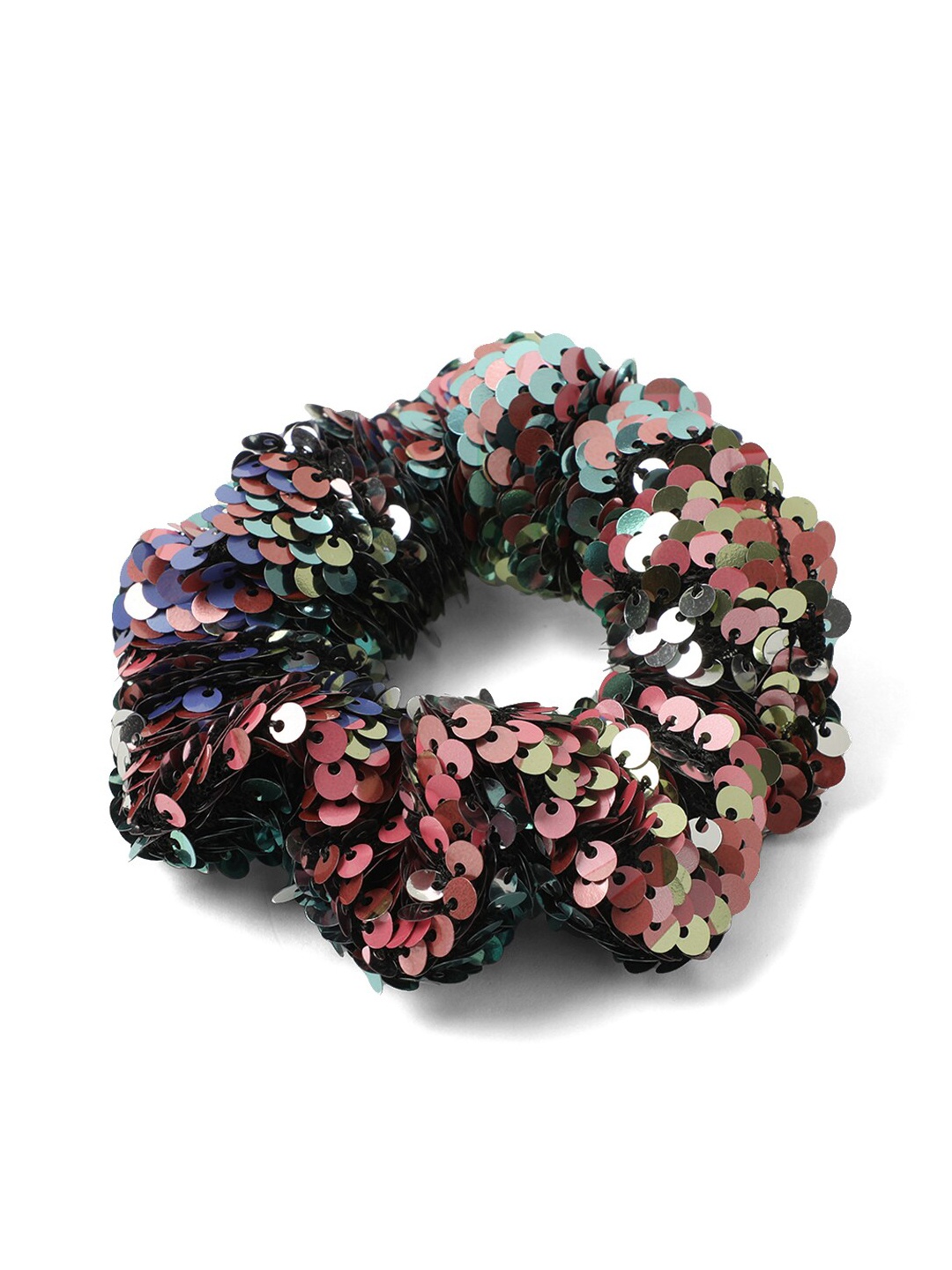 

Knotty Tail Women Green Rust Embellished Ponytail Holders