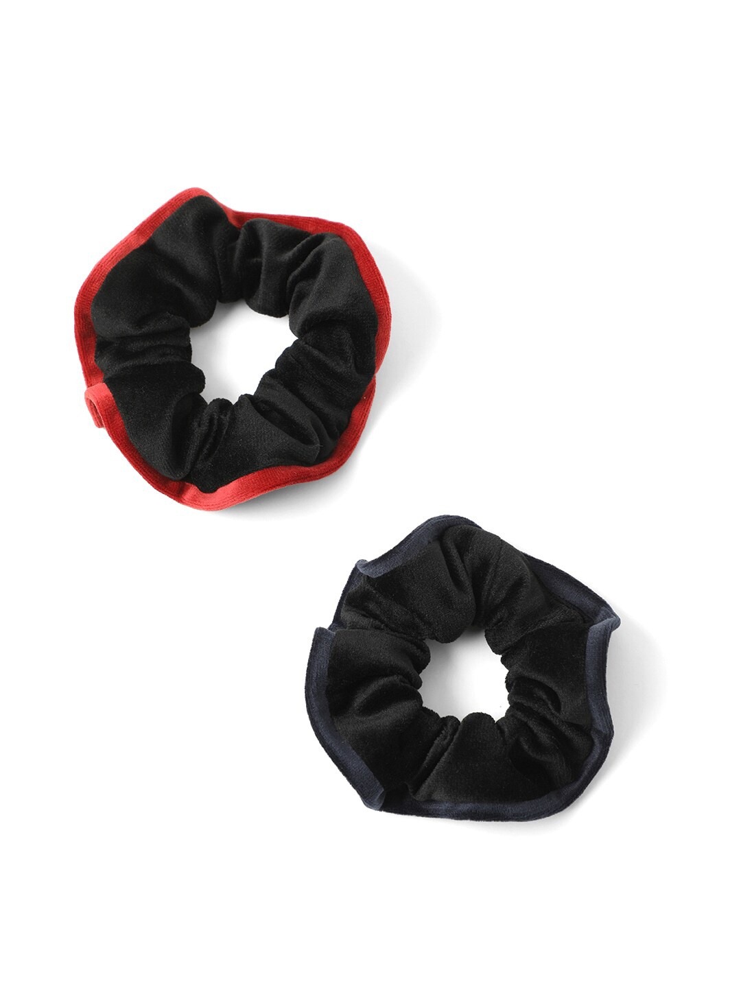 

Knotty Tail Women Black Red Set of 2 Ponytail Holders