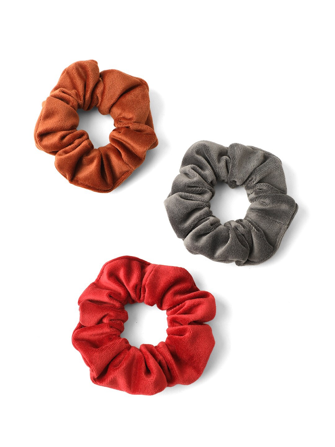 

Knotty Tail Women Set of 3 Ponytail Holders, Grey