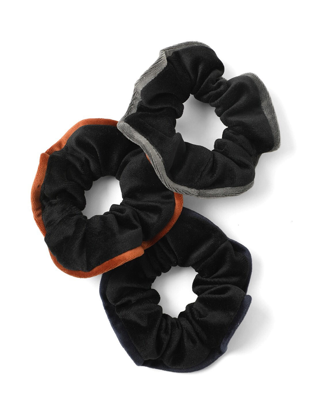 

Knotty Tail Women Black Scrunchies - Set of 3