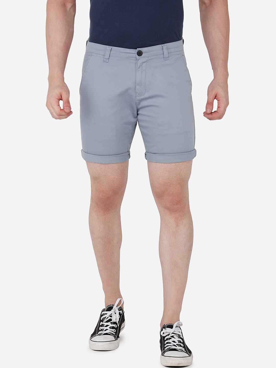 

beevee Men Blue Pure Cotton Shorts