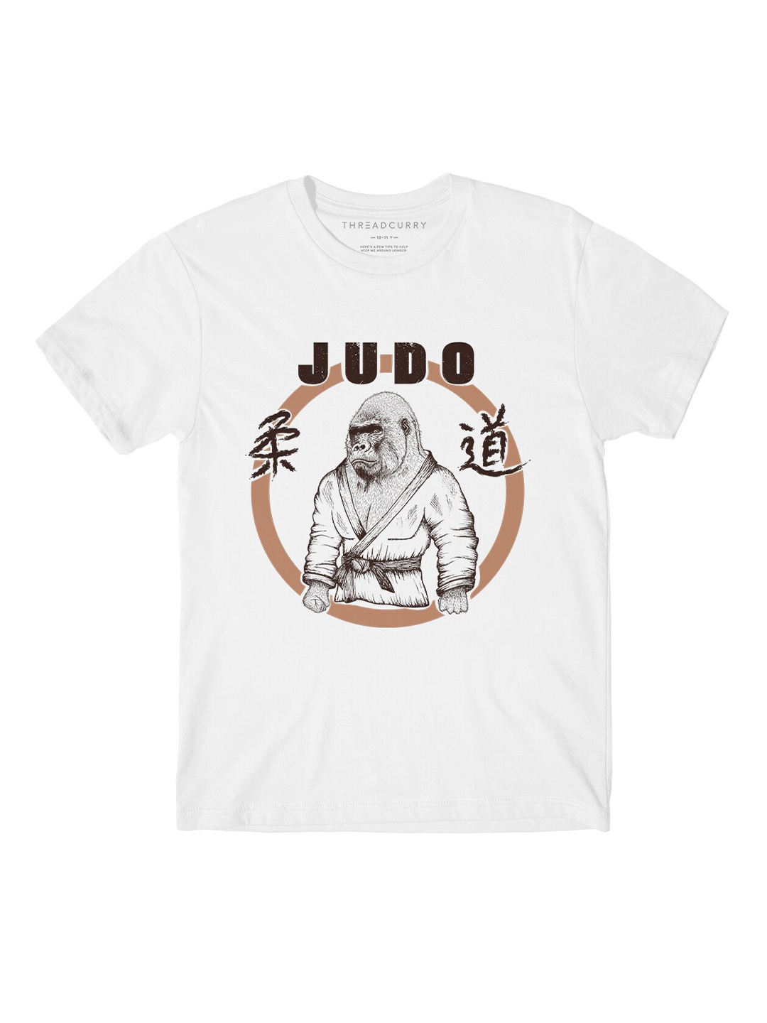 

THREADCURRY Boys White Printed T-shirt