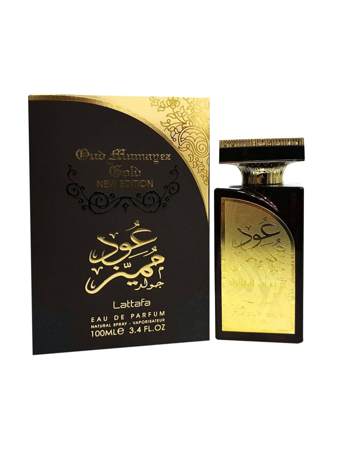 

Lattafa Unisex Oud Mumayez Gold Eau De Parfum 100 ml, Black