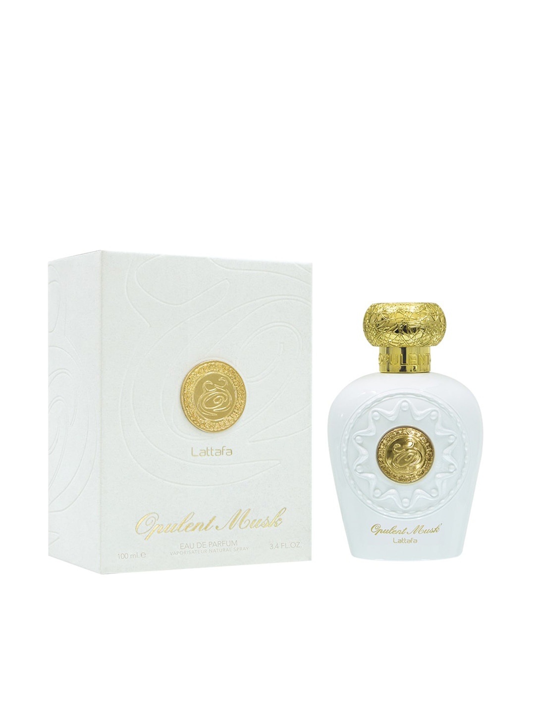 

Lattafa Unisex Opulent Musk Eau De Parfum 100 ml, White