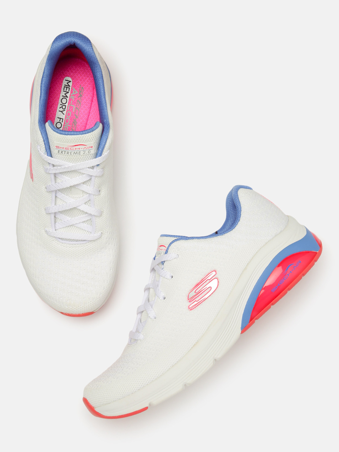 

Skechers Women White Skech-Air Extreme 2.0- Classic Sneakers