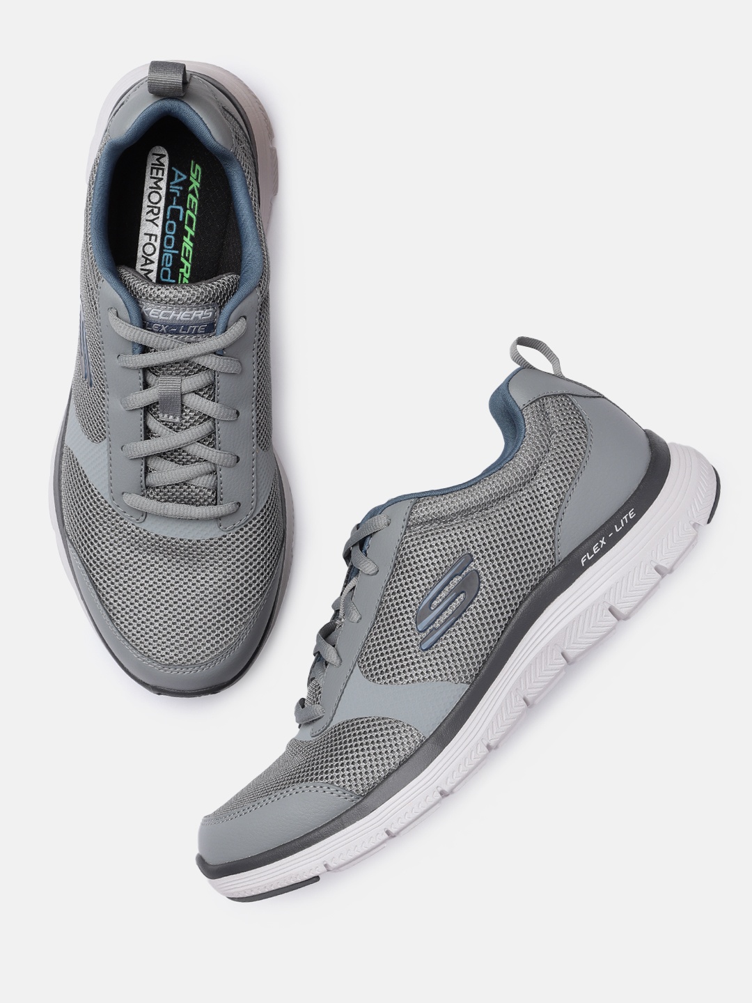 

Skechers Men Grey FLEX ADVANTAGE 4.0-EFFICIENT Goga Mat Sneakers