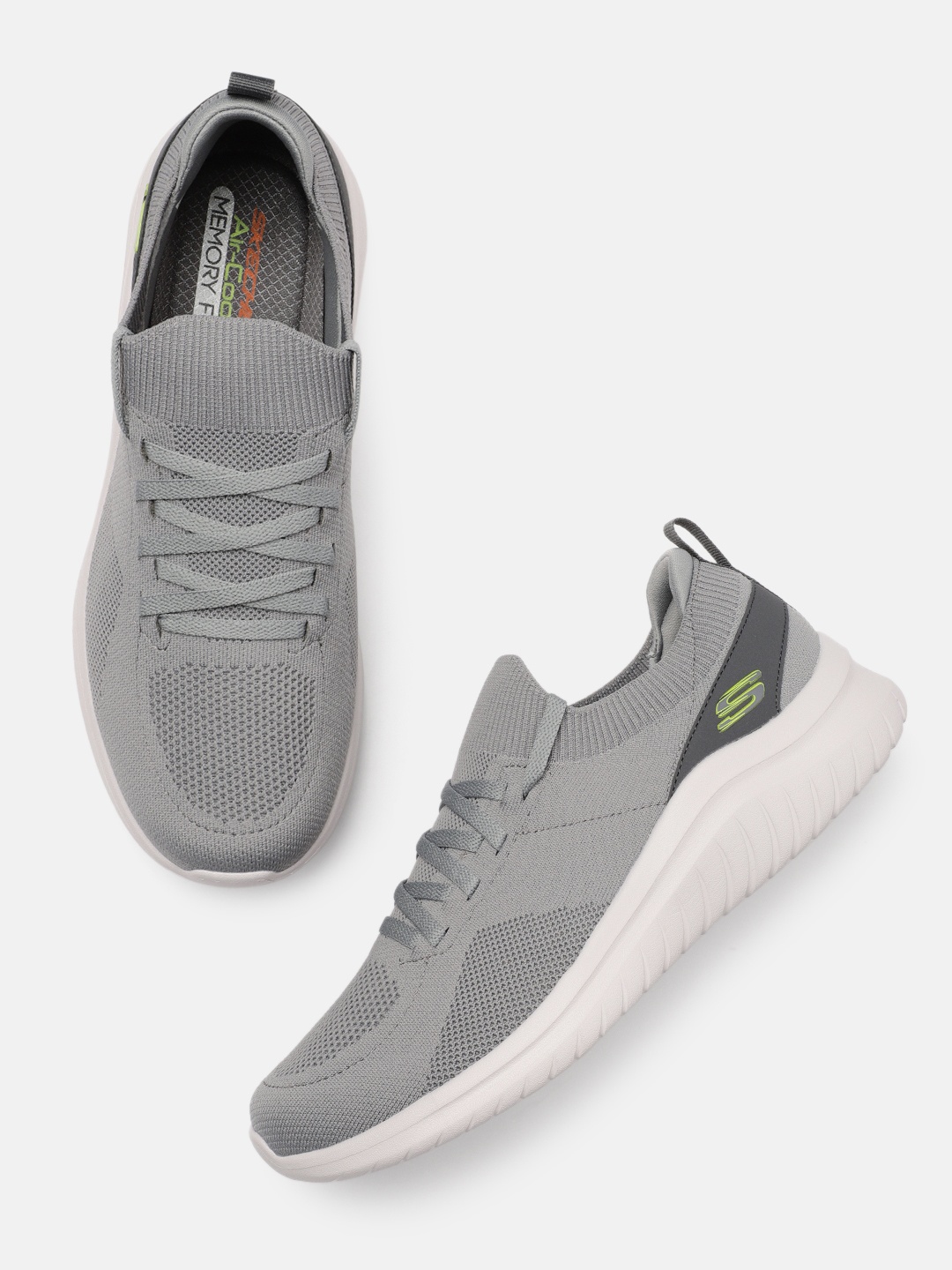 

Skechers Men Grey ULTRA FLEX 2.0-DARMIK Lightweight Sneakers