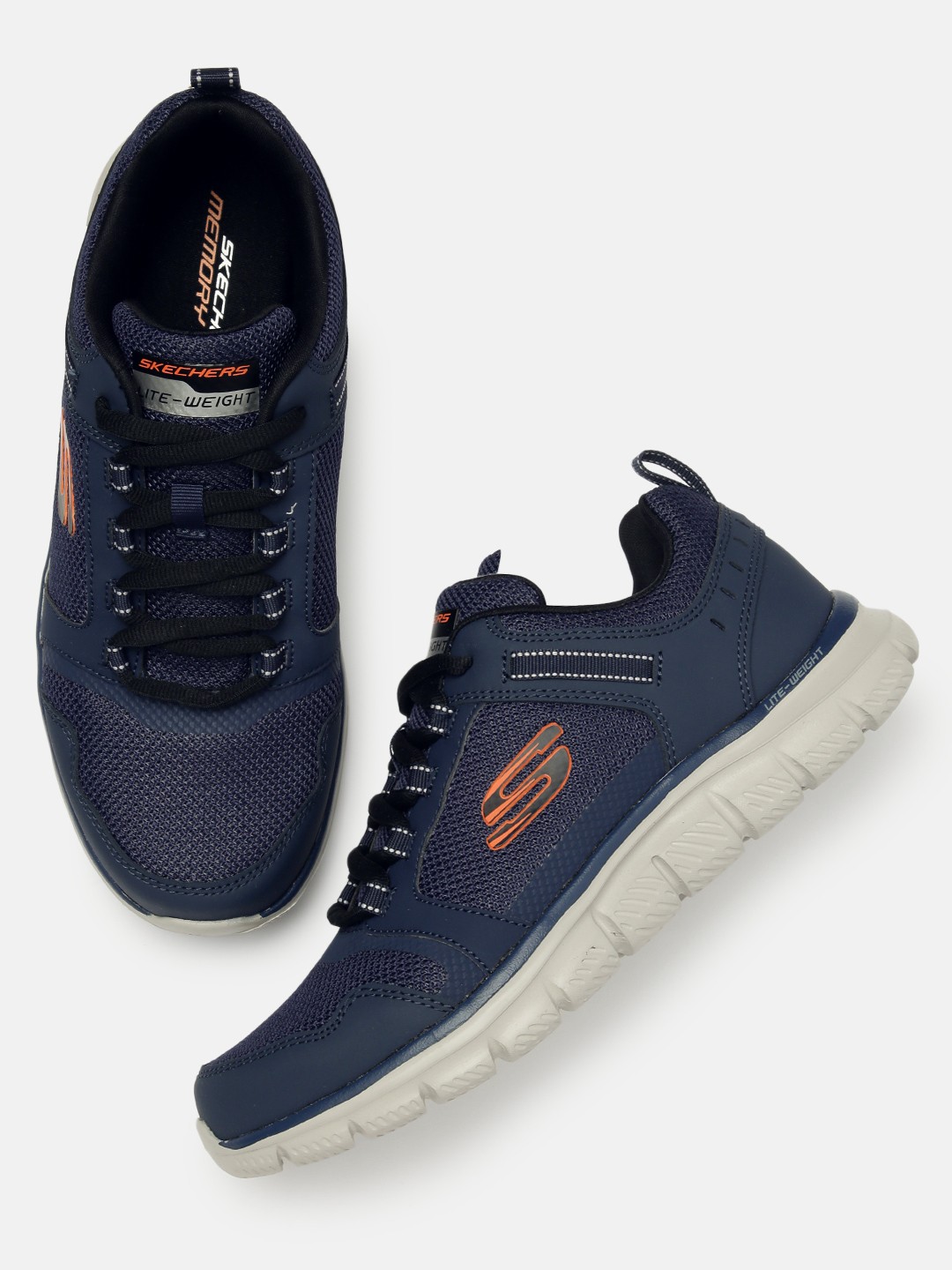 

Skechers Men Navy Blue Solid TRACK - KNOCKHILL Sneakers