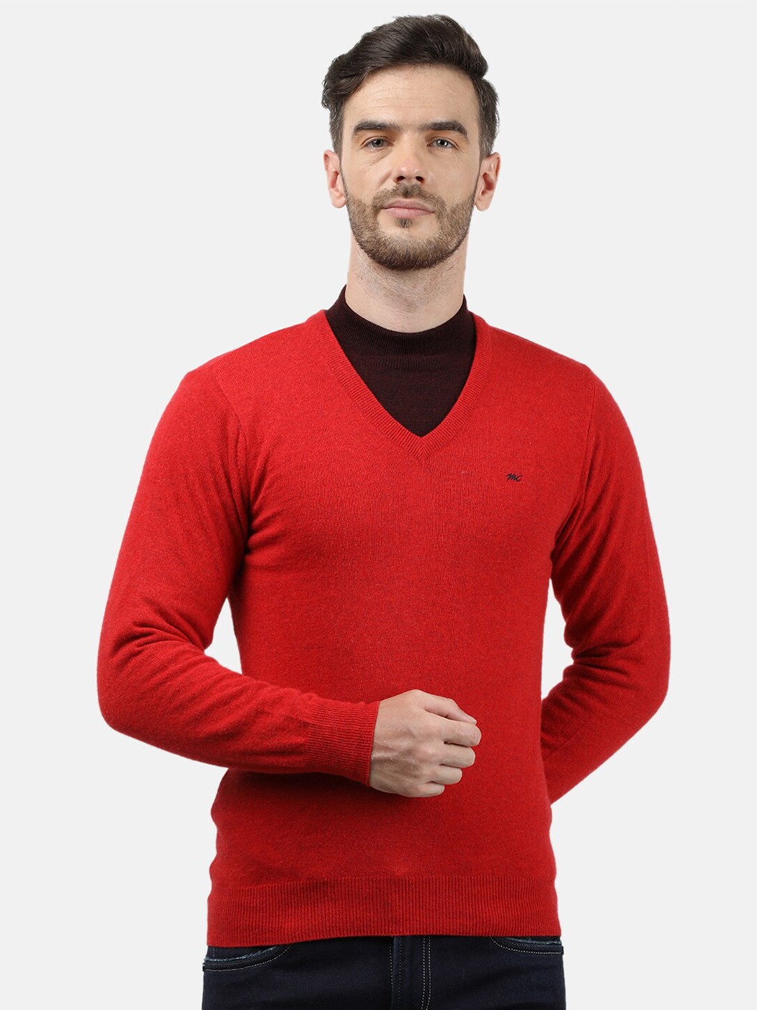 

Monte Carlo Men Red Wool Pullover