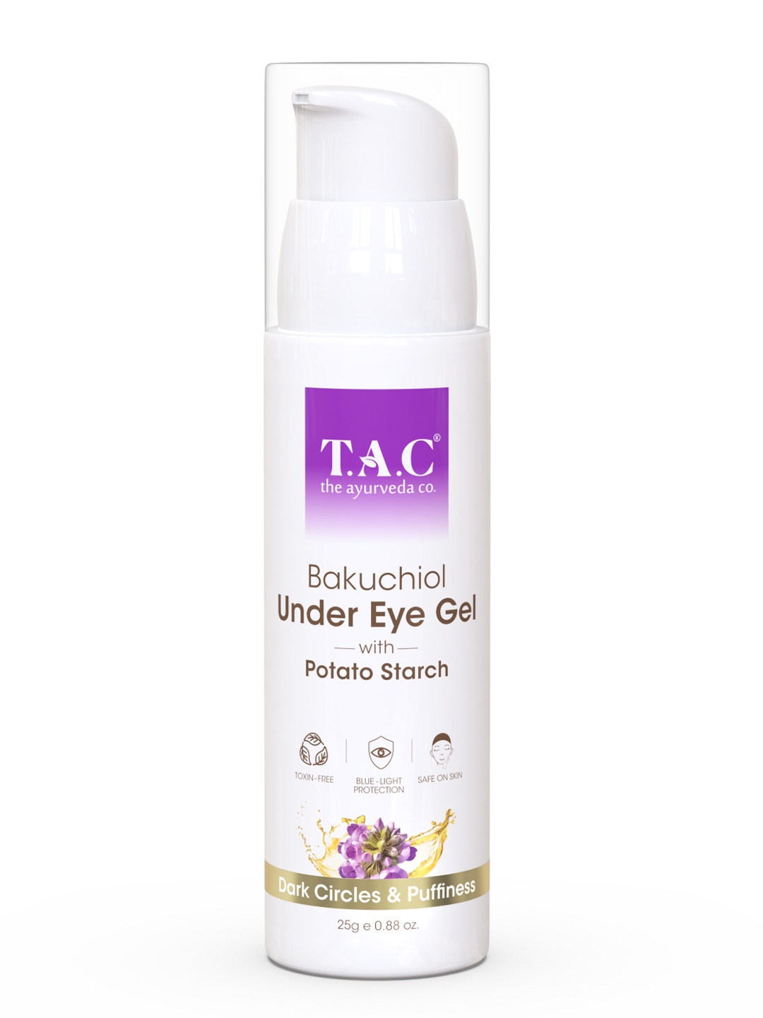 

TAC - The Ayurveda Co. Under Eye Retinol Gel For Dark Circles, Puffiness & Wrinkles 25 g, White