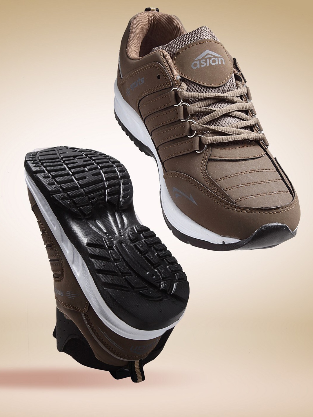 

ASIAN Men Brown Running Shoes