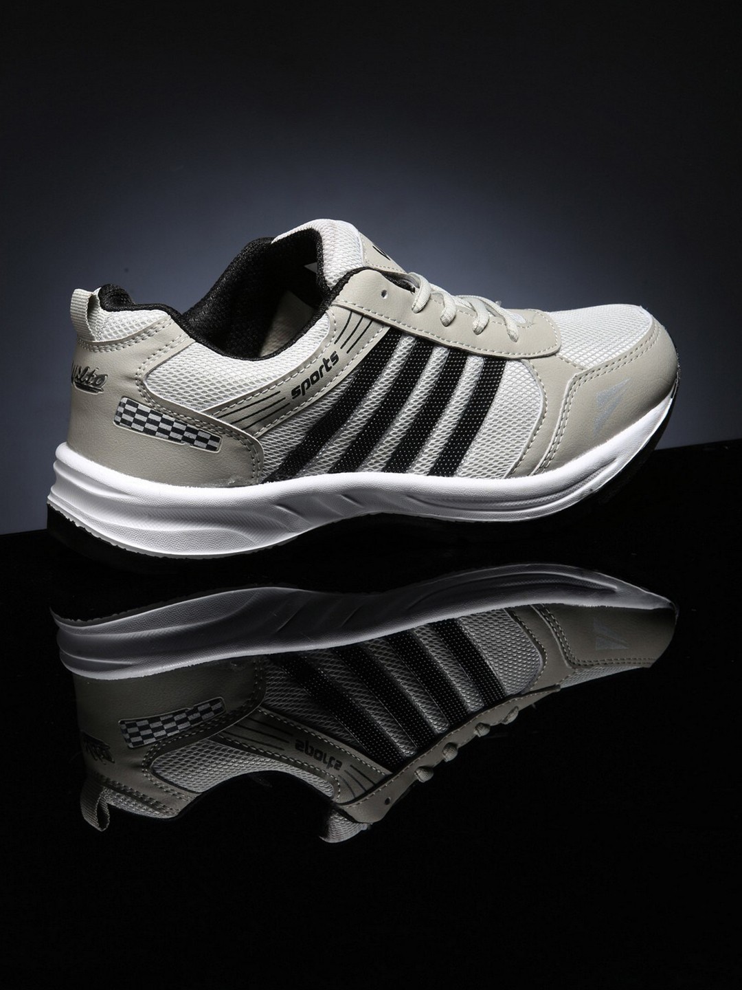 

ASIAN Men Grey Mesh Running Shoes