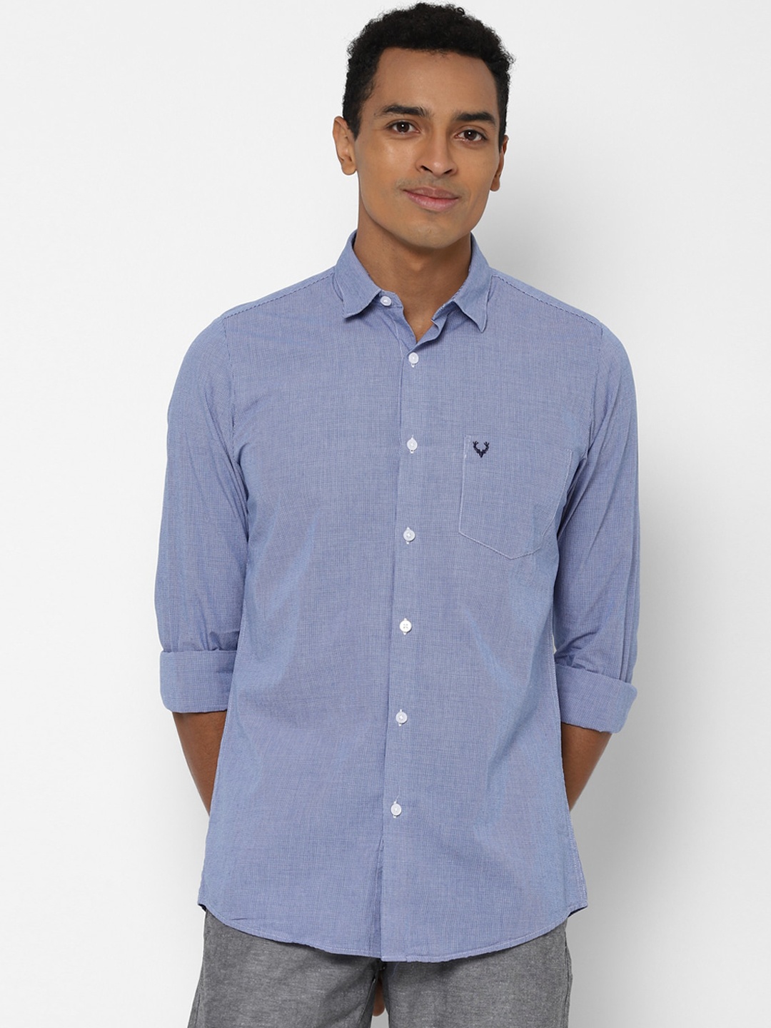 

Allen Solly Men Blue Slim Fit Casual Shirt