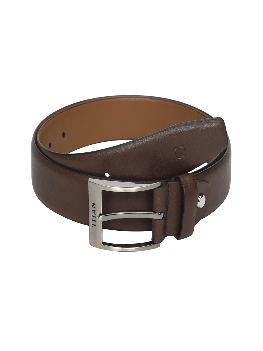 

Titan Men Brown Single-sided Leather Belt