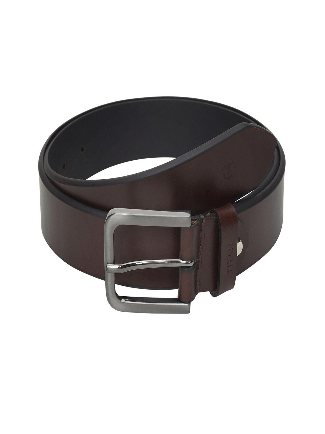 

Titan Men Brown Leather Formal Belt