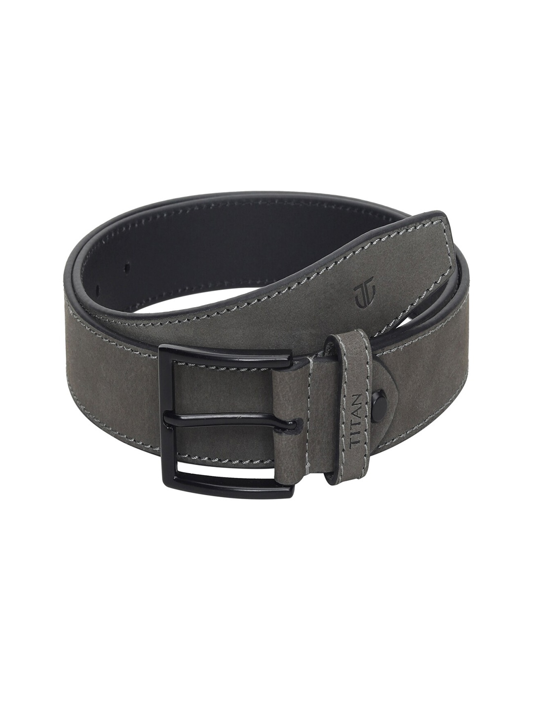 

Titan Men Grey Leather Belt