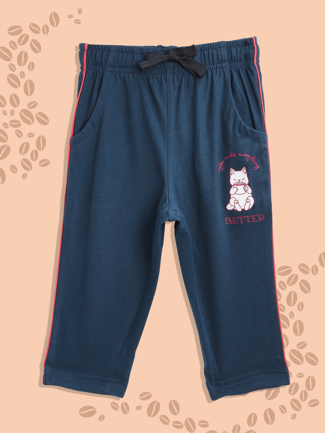 

Sweet Dreams Girls Teal Blue Solid Regular Fit Capri