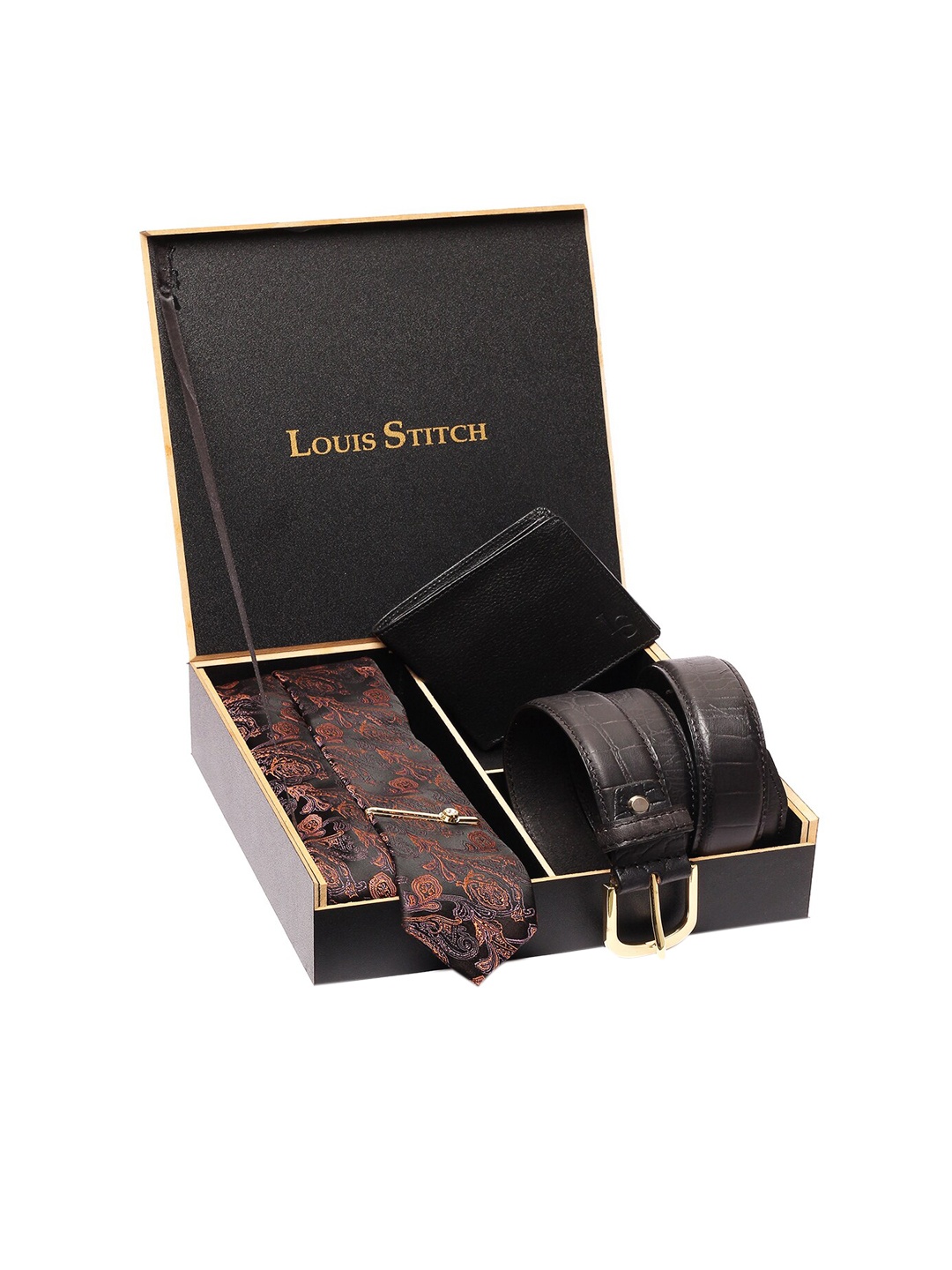 

LOUIS STITCH Men Accessory Gift Set, Brown
