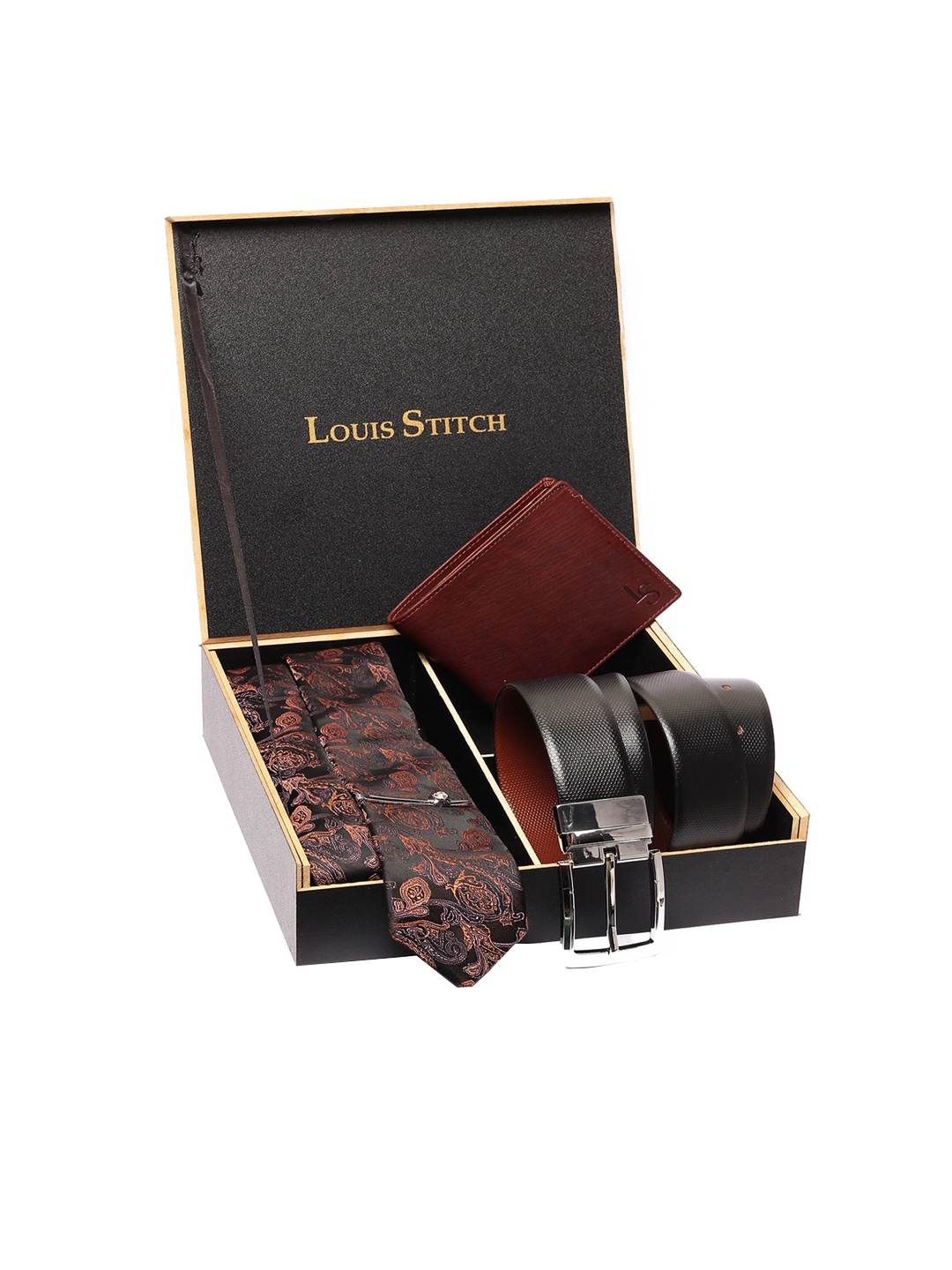

LOUIS STITCH Men Brown Accessory Gift Set