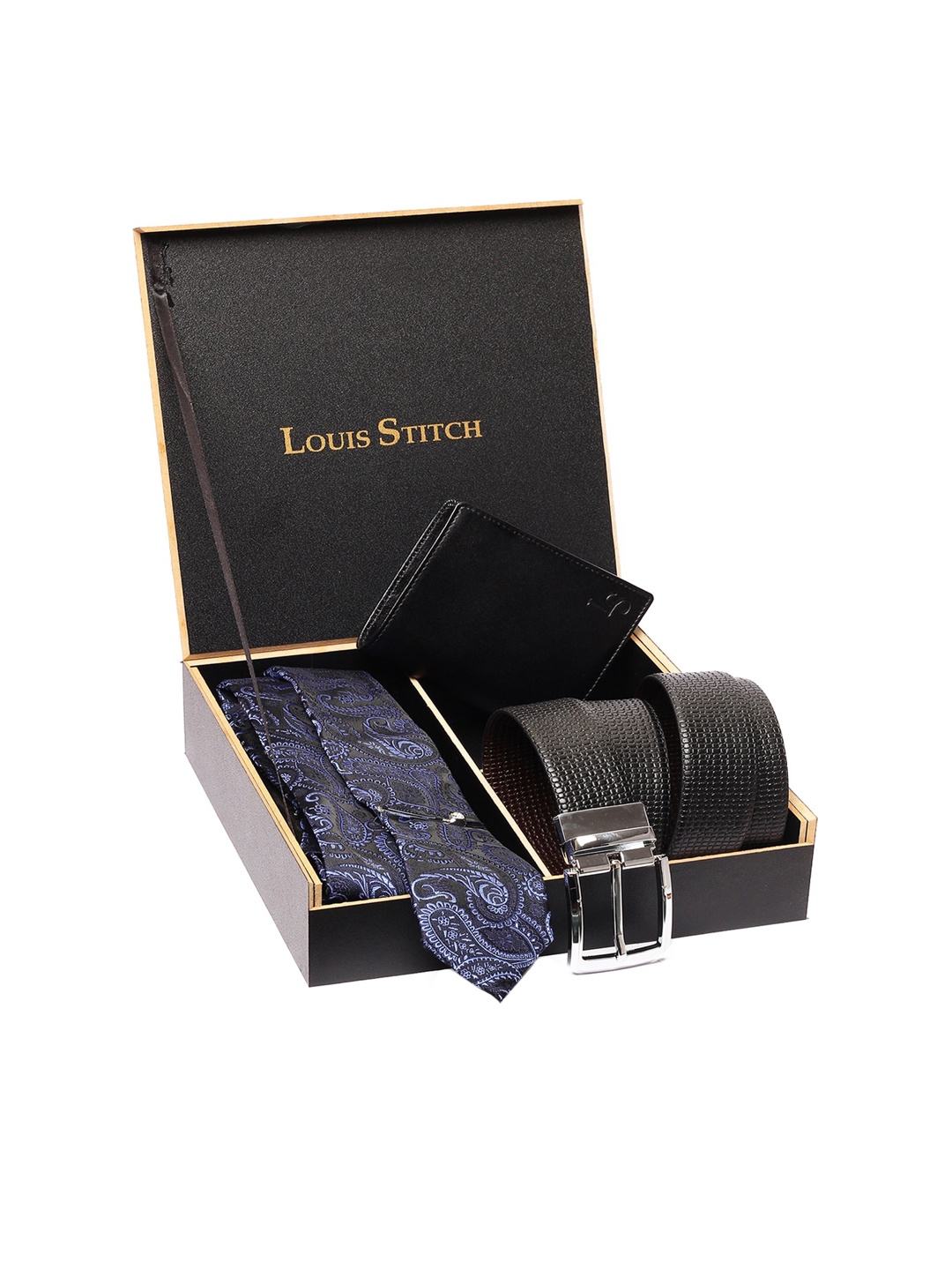 

LOUIS STITCH Men Blue & Black Accessory Gift Set
