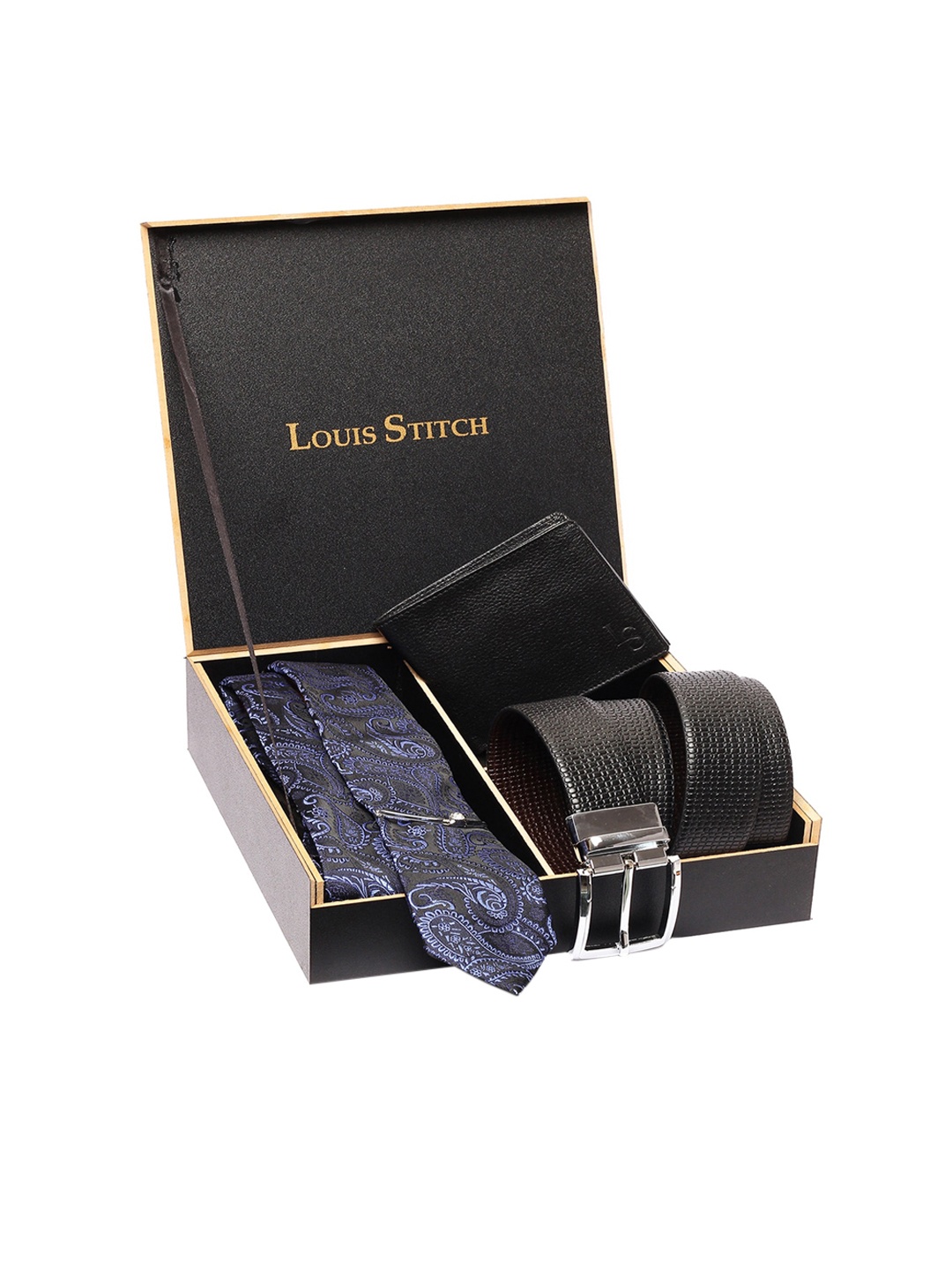 

LOUIS STITCH Men Blue & Black Accessory Gift Set