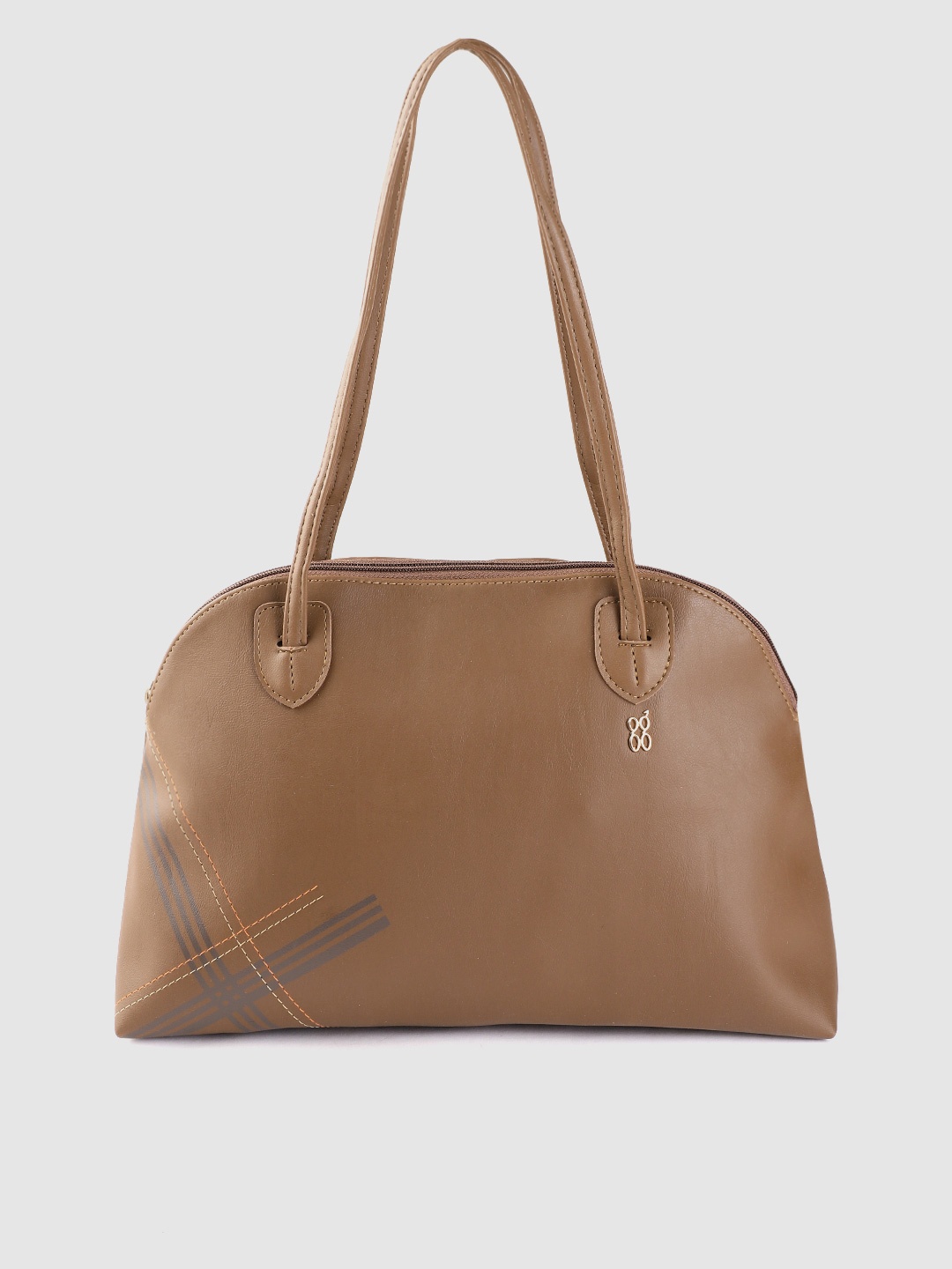 

Baggit Brown Solid Shoulder Bag with Printed Detail