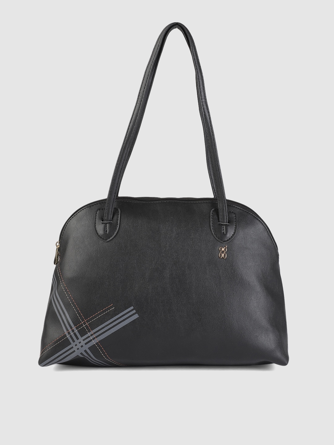 

Baggit Black Solid Structured Shoulder Bag