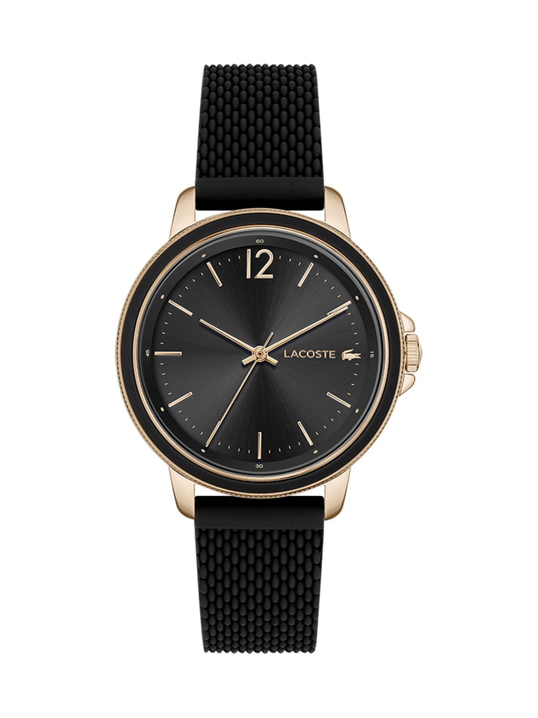 

Lacoste Women Black Brass Dial & Black Straps Analogue Watch 2001198