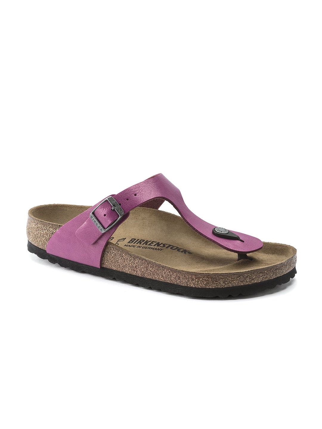 

Birkenstock Gizeh Pink Regular T-Strap Flats with Buckles