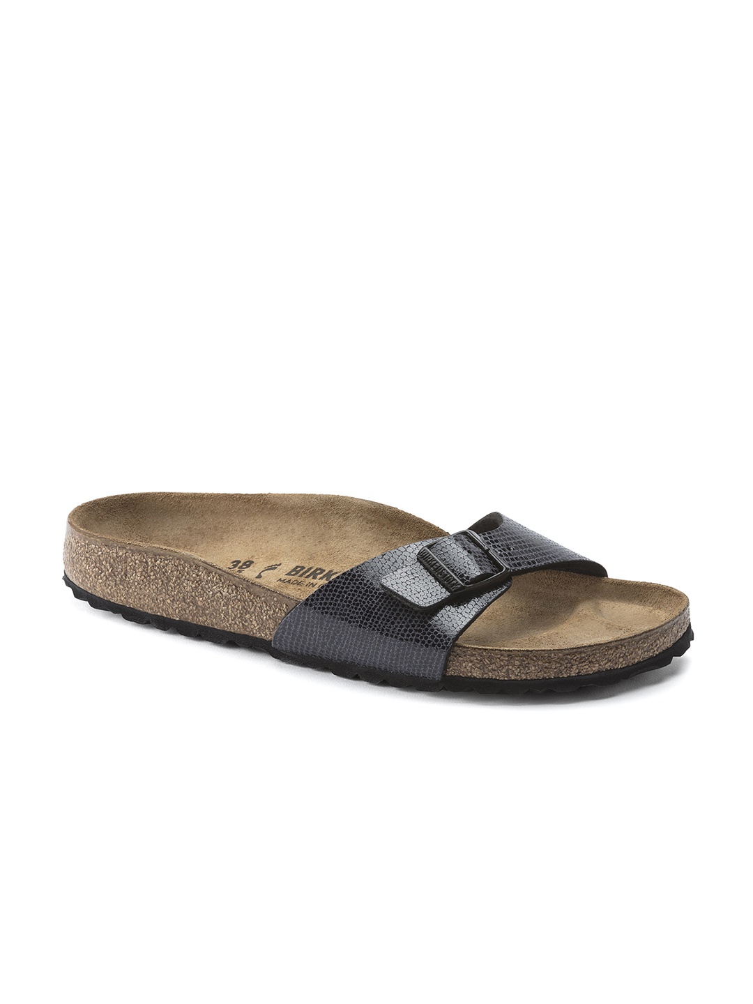 

Birkenstock Women Madrid Blue Narrow Slide Sandals