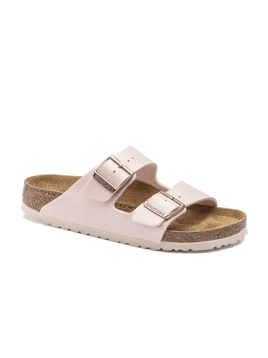 

Birkenstock Women Arizona Pink Narrow Open Tor Flats