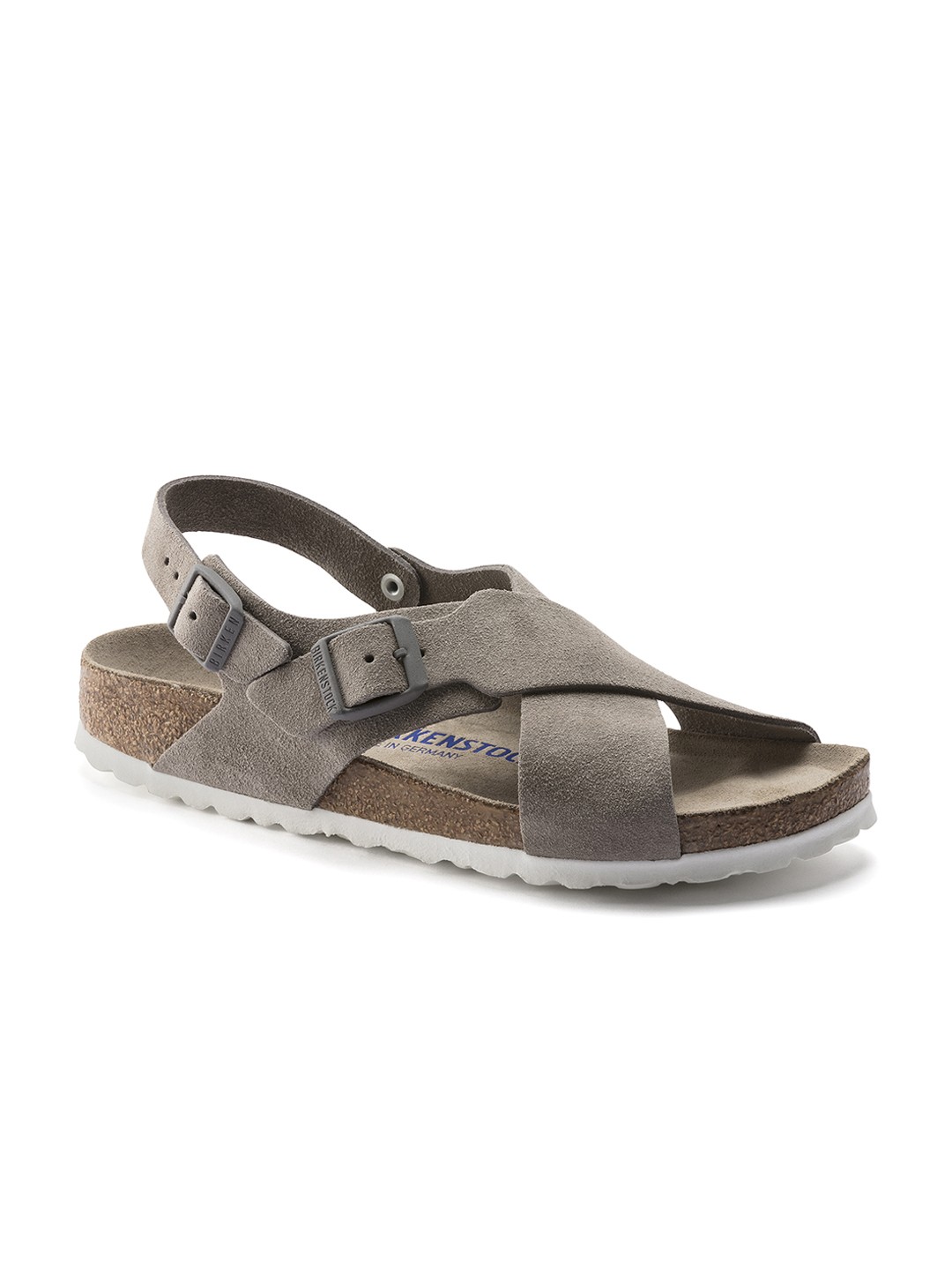 

Birkenstock Women Grey Tulum Narrow Open Toe Flats
