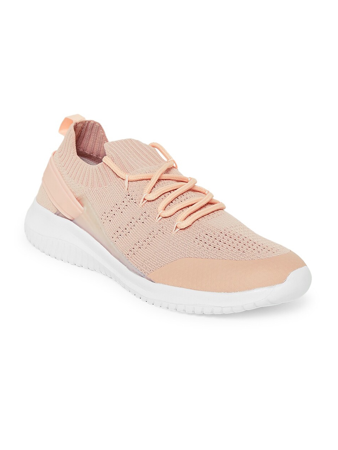 

Forever Glam by Pantaloons Women Pink & White Textured Walking Shoes