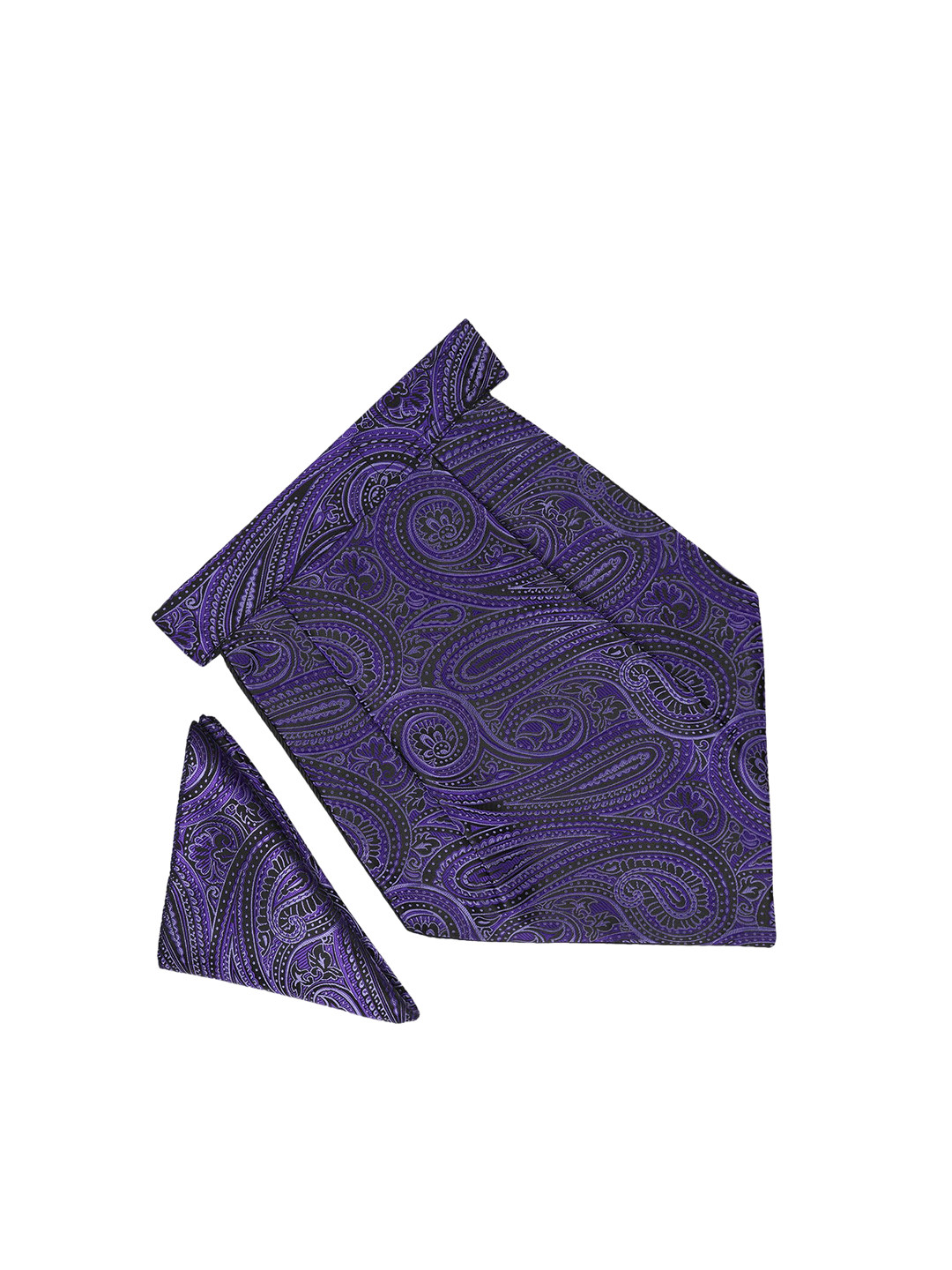 

Tossido Men Purple & Black Printed Microfibre Accessory Gift Set